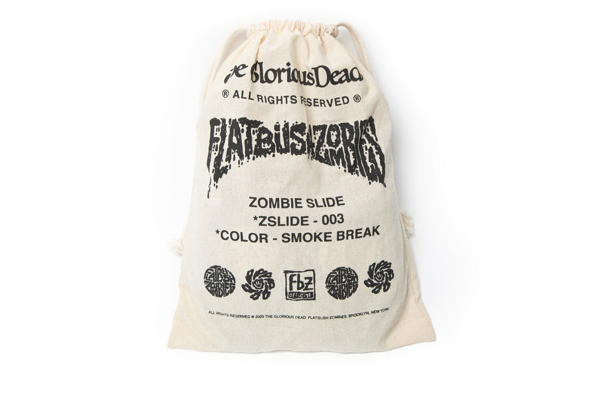 Flatbush Zombies FBZ CHANKLAS Smoke Break Black Slides 