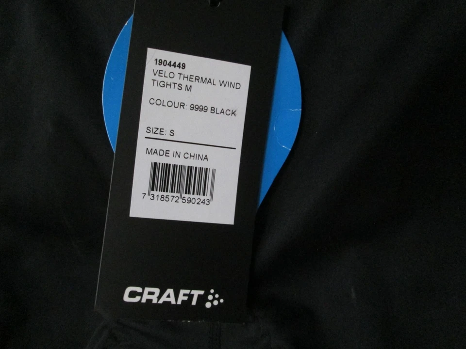 Nuevo con etiquetas Medias térmicas CRAFT Velo para hombre negras talla S repelentes al agua a prueba de viento Foto 4 de 4