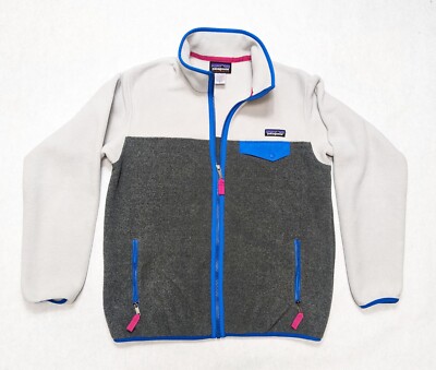 Patagonia Synchilla Snap T Full Zip Retro Fleece Jacket Nickel Womens  Medium