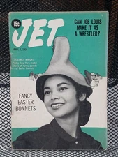 DOLORES WRIGHT Joe Louis Easter Bonnet Black Americana JET Magazine April 5 1956