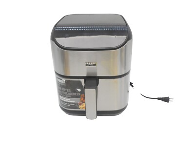 bella PRO - 6-qt. Digital Air Fryer with Stainless Finish - Stainless Steel , NE