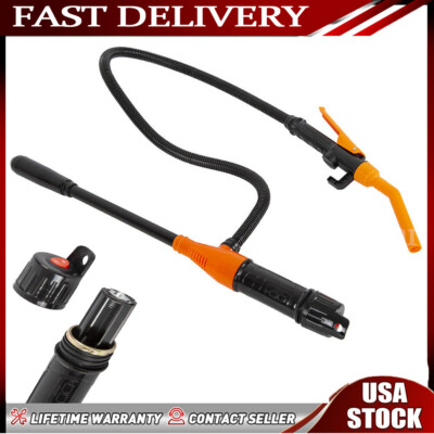 2.4 GPM Powered Battery Quick Liquid Fuel Transfer Pump w/ Flow Control Nozzle