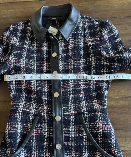 Maje Renaty Tweed Mini Dress Size XS MSRP 445.00 New with tags - Picture 6 of 13