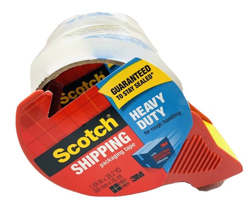 (3) Scotch Schwerlast Versand Packband mit Spender, 1,88" x 38,2 yds - Bild 1 von 2