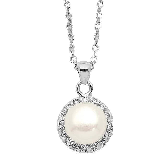 Collares y colgantes de piedra perla de moda