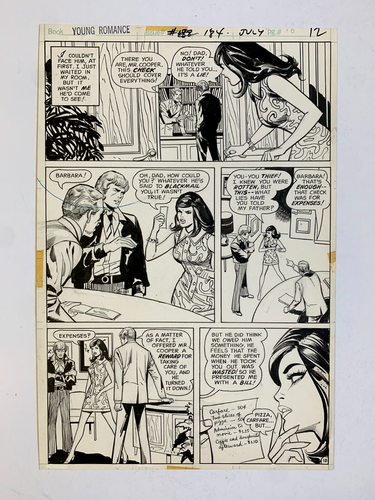 Original Comic Art YOUNG ROMANCE #184, page 10, WIN MORTIMER art - Picture 2 of 9