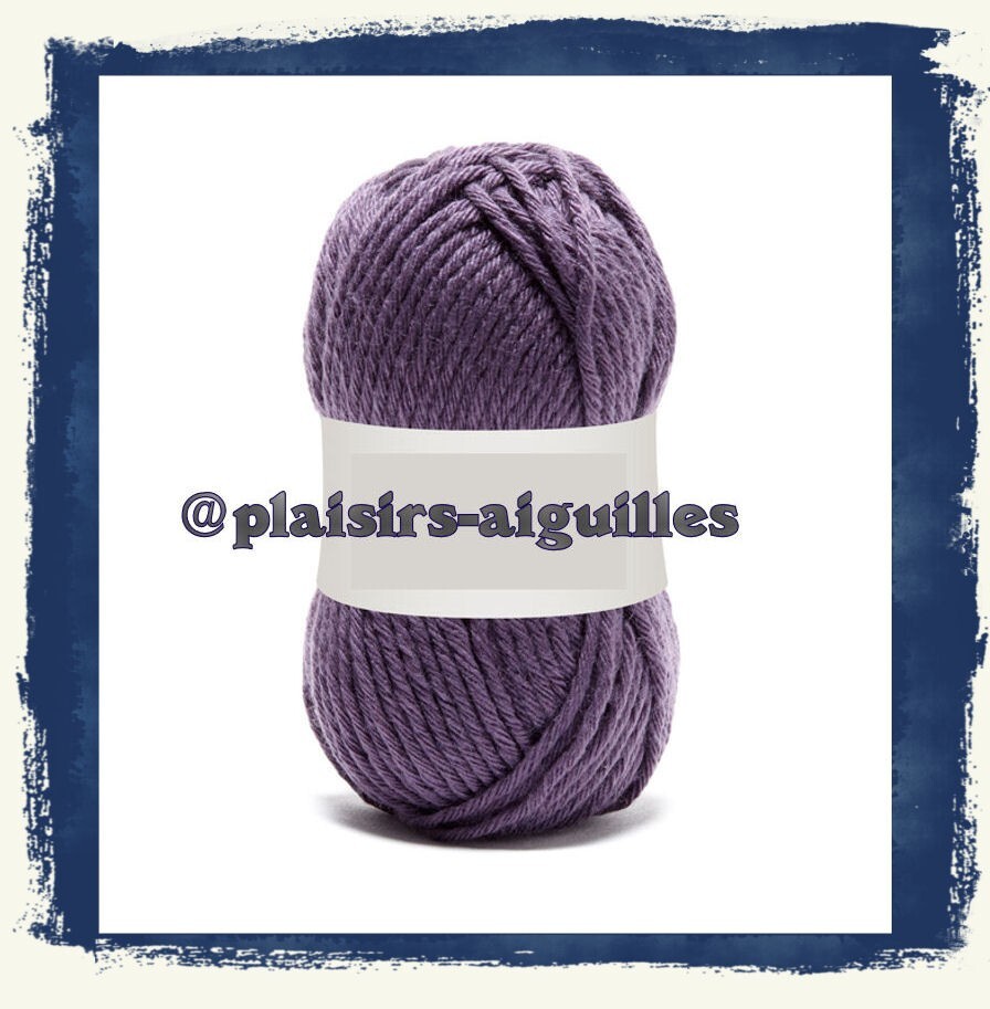 Pelotes de laine Partner 3.5 Mûre fil souple et résistant pour aiguilles 3.5