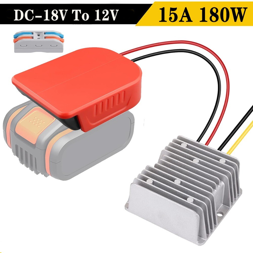 ジャンク　AC-DC コンバーター? MODEL VHR-12  12V 15A DC 20V to 12V Step Down Converter for Worx 20V 4PIN Battery