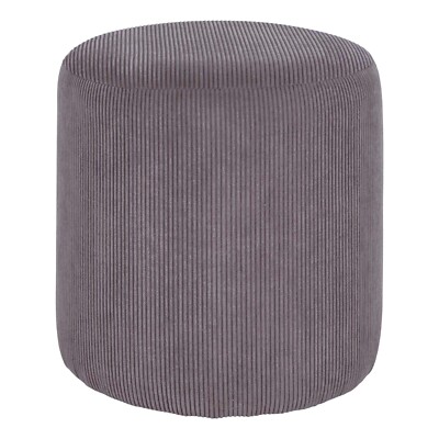 Pouf Sitzpouf Sitzhocker Cord Sitzpolster Beige Hocker Puff Rund Boden MIETTE