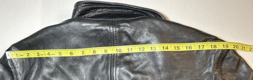 Hugo Boss Orange Mens Lambskin Leather Motorcycle Jacket Black 44R - Picture 22 of 24