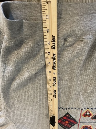 Vintage Baxter & Wells Sport Womens Size Large Petite Gray Quilted Sweatshirt - Picture 8 of 8