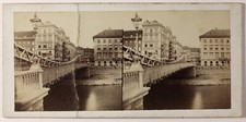 Wien Frankreich Foto Stereo Vintage Albumin c1876 Karton Abgrund