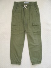 Old Navy Rip-Stop Olive Cargo Pants / Joggers  Boys  Size 8 M Regular