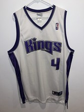 Vintage Reebok White NBA Sacramento Kings Chris Webber #4 Jersey 56 Stitched
