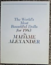 Madame Alexander Doll Catalog World's Most Beautiful Dolls for 1983 LN 