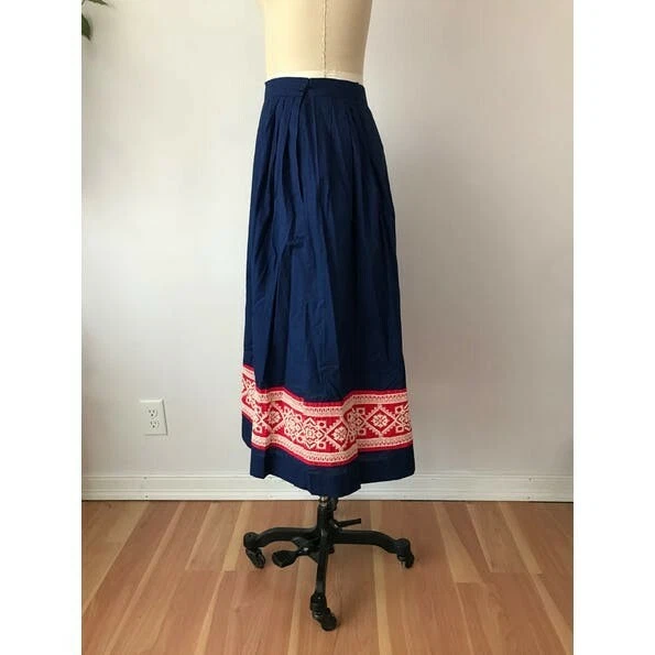 Embroidered 2025 folk skirt