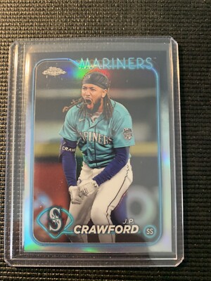 J.P. Crawford Mariners Refractor 14 2024 Topps Chrome