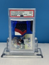 2017 Certified Freshman Fabric Signatures Blue #208 Deshaun Watson /50 PSA 9