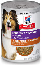 Hill's Science Diet Wet Dog Food, Adult, Sensitive Stomach  Skin,12.5 Oz x 12 