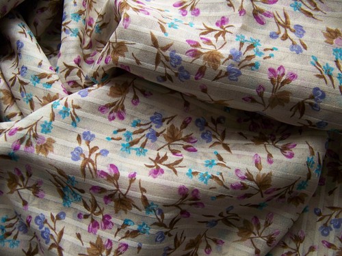 Coupon De Tissu Fluide Vintage - 80 Cm X 150 Cm - Motif Géométrique 3D Multicolore