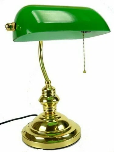 Lampada da tavolo da interno verde in vetro