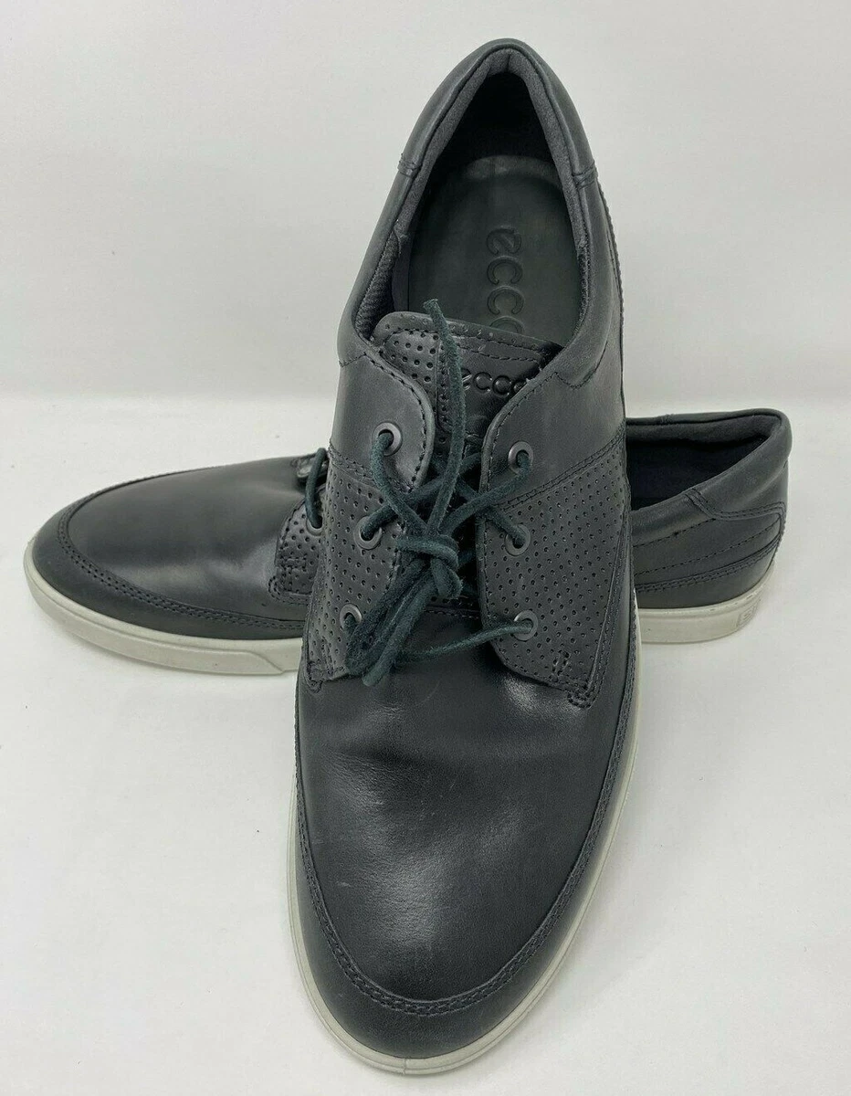 ECCO Men s Collin Nautical Sneaker Moonless Gray Perf 13 13.5 M