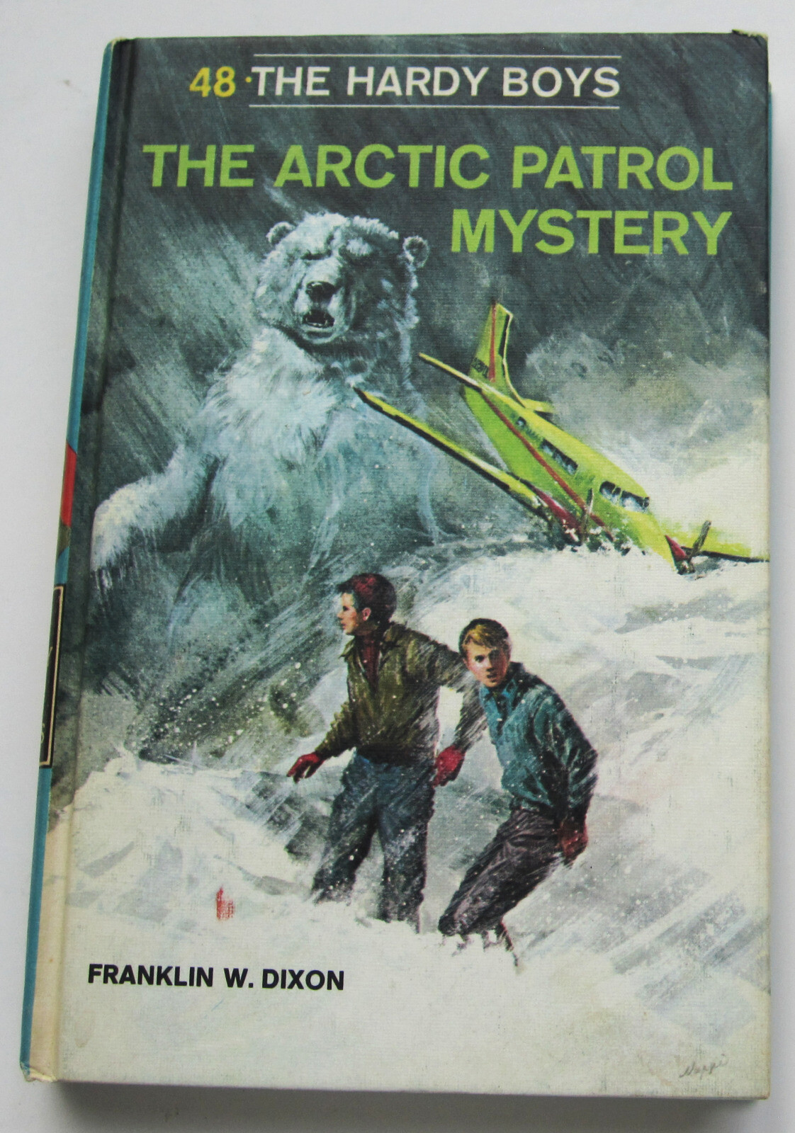 Hardy Boys Arctic Patrol Mystery 1977 PRINTING Hardcover Book #48 White Multi EP