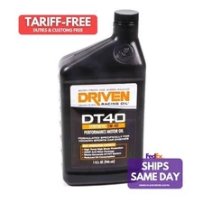 Driven Oil 2406, One Dt40 5W40 Synthetic Oil 1 Qt Bottle Performance Racing Part