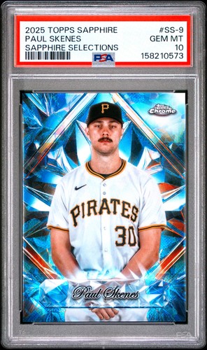2025 TOPPS CHROME SAPPHIRE EDITION SELECTIONS PAUL SKENES PSA 10 GEM MINT