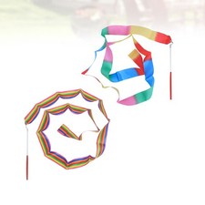  4 Pcs Rhythmic Gymnastics Ribbons Dance Streamers for Kids Dancing Children