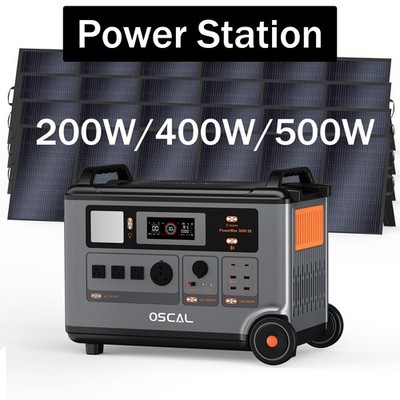 OSCAL Power Station 3600Wh for Wild Journey Mountain Camping Urban Blackout Aid