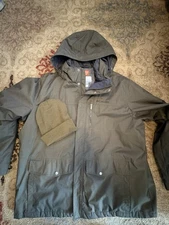 Columbia Men’s xxl jacket Blended Green Pattern Interchange Thermo Coil Liner