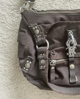 George Gina & Lucy Handtasche Heartquake Y2K Vintage dunkelbraun