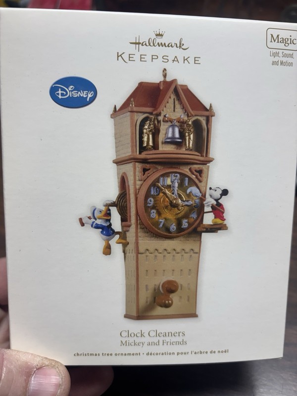 Hallmark Mickey And Friends Clock Cleaners Ornament