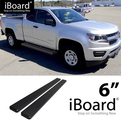 APS 6" Black Running Boards For Chevy Colorado & GMC Canyon Crew Cab 2015-2025