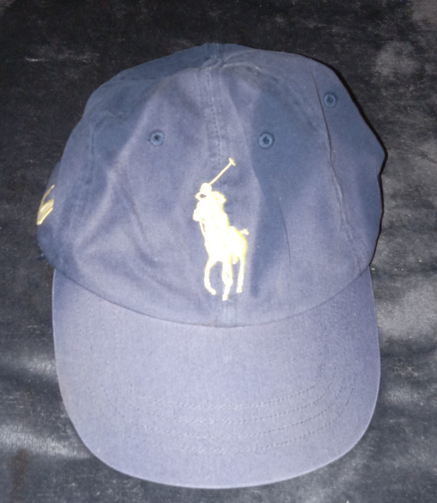 Polo Ralph Lauren berretto da baseball uomo taglia unica blu pony logo strapback cappello