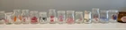 LOT of 180 vintage mini glass creamer bottles - milk + Lance display