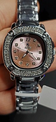NEW Montres Prestige X Invicta Pink Ladies Watch w/Austrian Crystals FREE GIFTS
