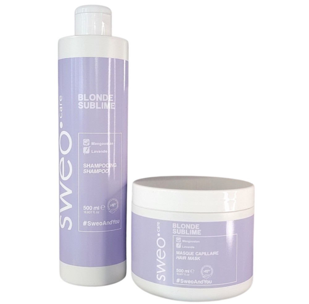 Duo blonde sublime Sweo pack soin complet pour cheveux blonds