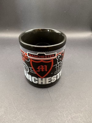 Selten Manchester United Tasse Becher Rar England Old Trafford Thud TAMS Schwarz