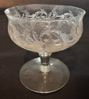 Vintage Central Glass Thistle Pattern Stem 528, Low Sherbet 3 1/2" Circa 1910 — photo 1