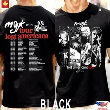 MGK Lost Americana Tour Shirt, Wiz Khalifa 2025 Tour Dates T-Shirt T tylu-2217