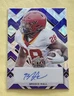 2022 Leaf Valiant Purple Wave Metal Draft Breece Hall RC Auto /20 NY Jets (C)