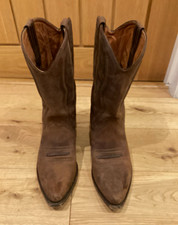 Loblan Men's Brown Leather Western Cowboy Riding Boots UK 9
