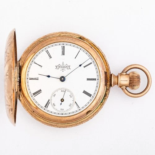 Antique Elgin Pocket Watch. Grade 117 6 Size 7 Jewel  w/Fahys Gold Filled Case!