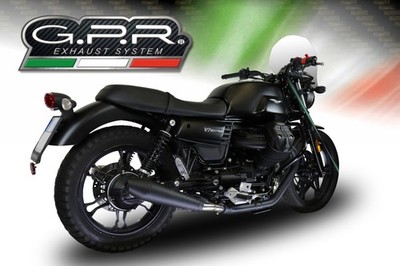 Moto Guzzi V7 III Special/Stone 2017-2018 GPR Exhaust Terminals Vintacone Black