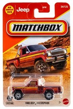 2026 Matchbox 1980 Jeep J10 Stepside Bordeaux Metallic Red Fsc 2026 Matchbox 1980 Jeep J10 Stepside Bordeaux Metallic Red Fsc