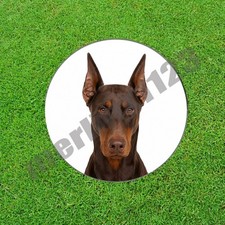 Red Rust Doberman Pinscher Dog Golf Ball Marker