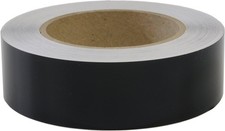 Solid Stripe for Auto Truck Boat - 3mil Vinyl - 1" x 50' - Black Color: Black