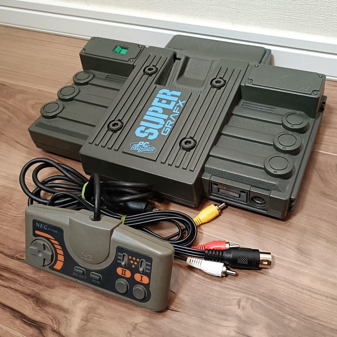 NEC PC Engine SuperGrafx Console with Controller and AV Cable